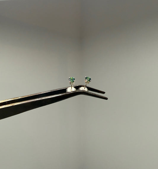 Boucles d’oreilles Argent Cristaux de Swarovski Vertes - Atelier.Goldissim