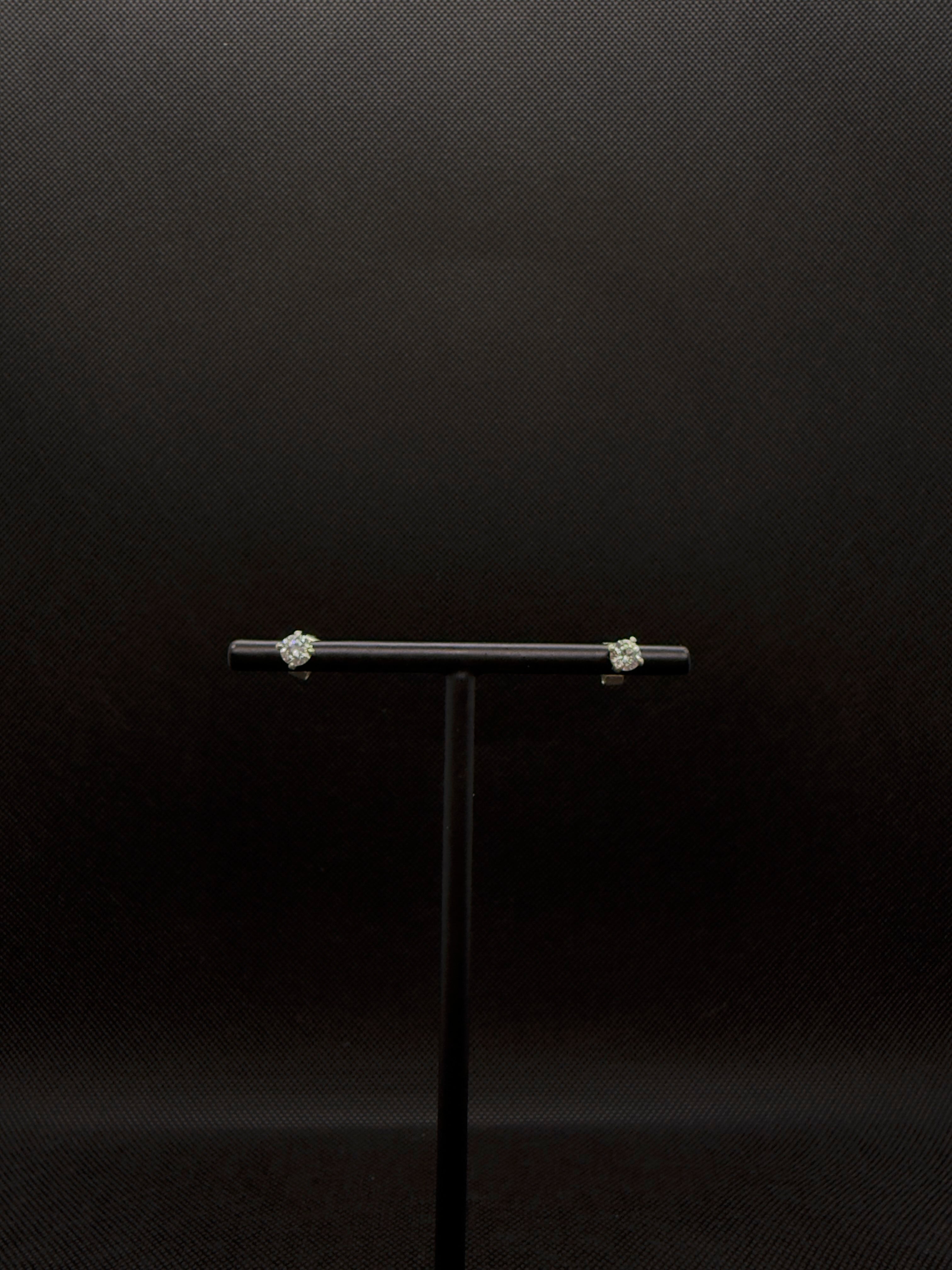 Boucles d'oreille en Argent Cristaux de Swarovski Blanc - Atelier.Goldissim