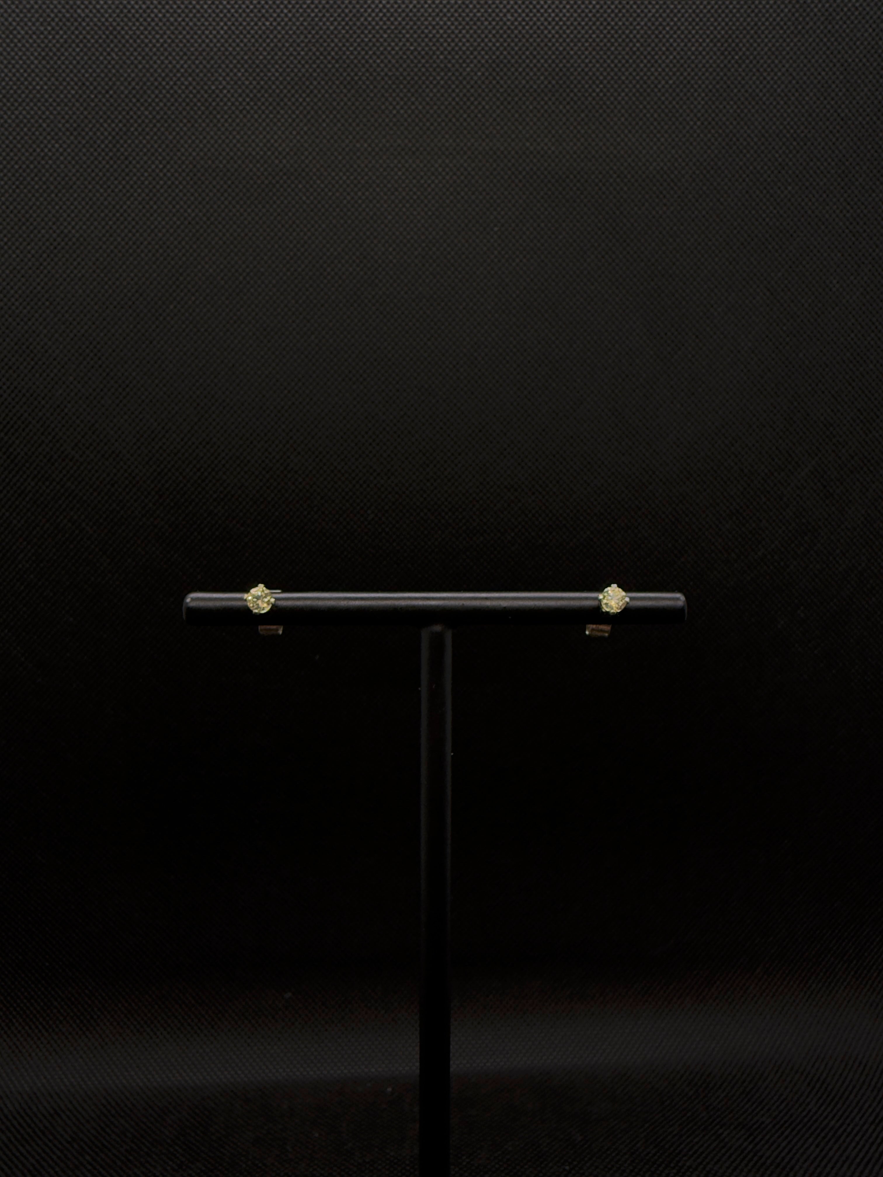 Boucles d’oreilles Argent Cristaux de Swarovski Champagne - Atelier.Goldissim