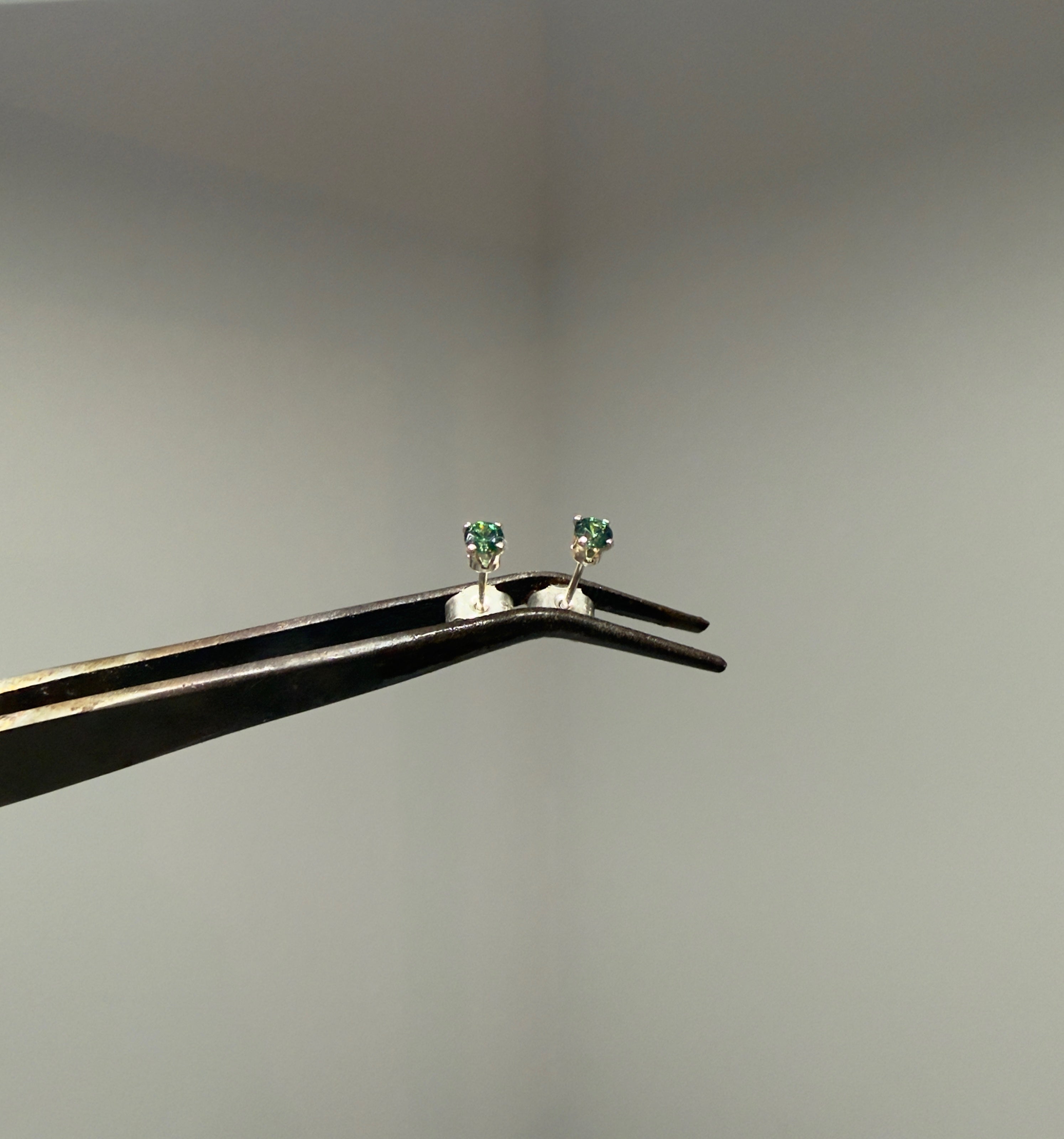 Boucles d’oreilles Argent Cristaux de Swarovski Vertes - Atelier.Goldissim