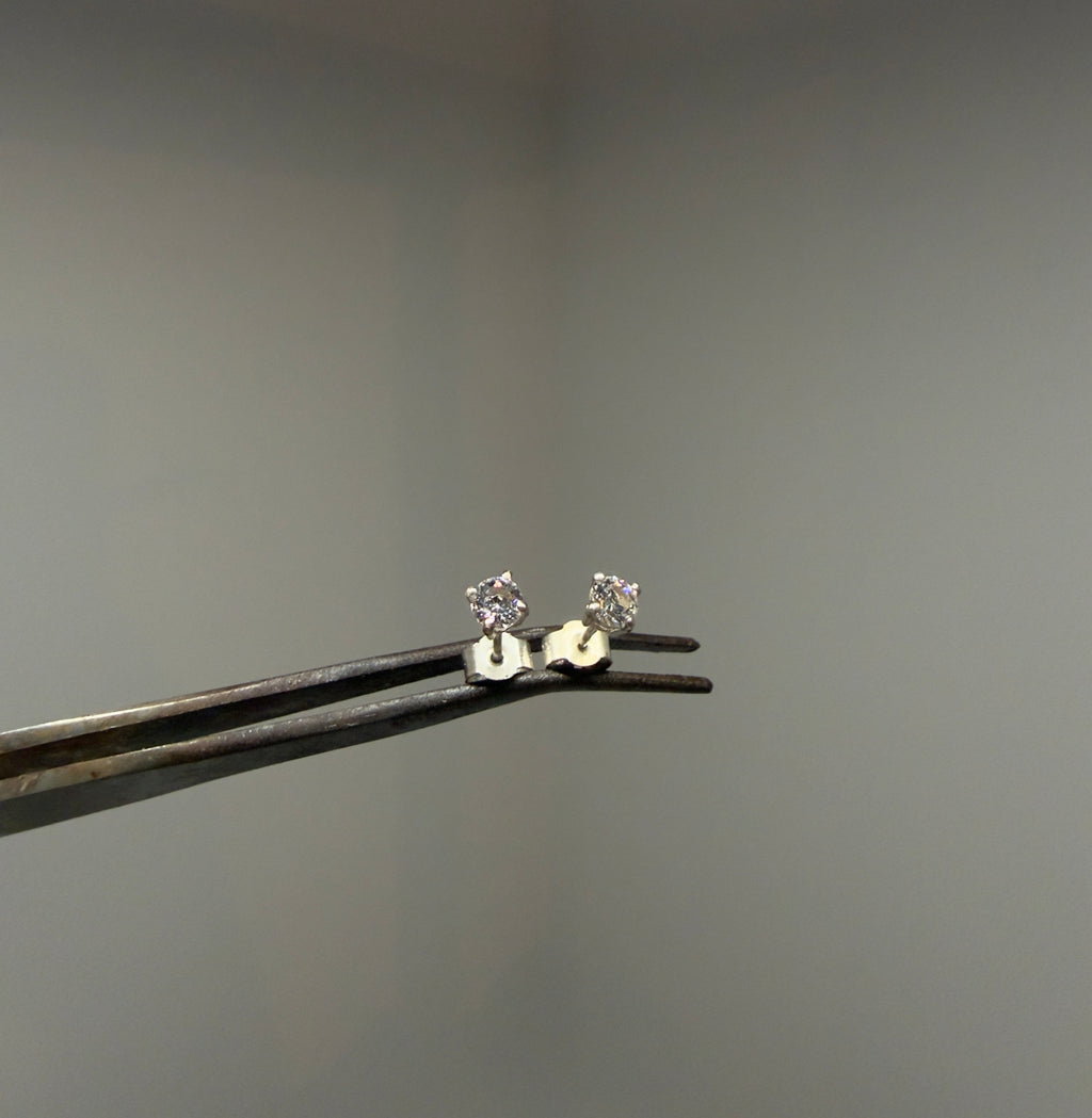 Boucles d'oreille en Argent Cristaux de Swarovski Blanc - Atelier.Goldissim