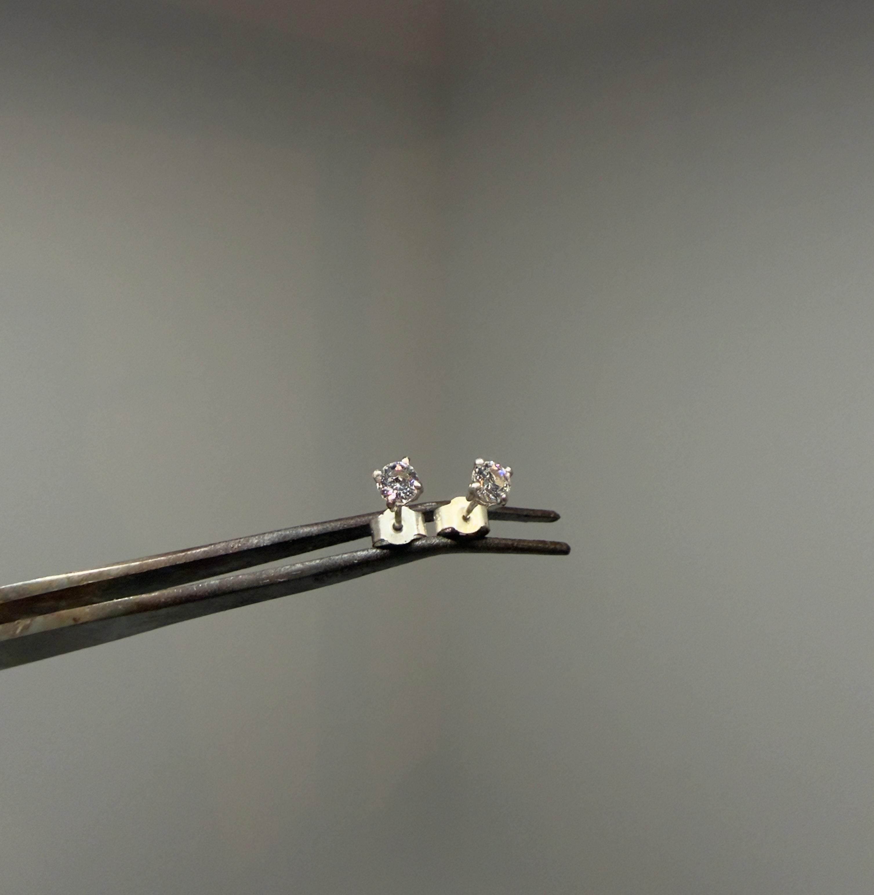 Boucles d'oreille en Argent Cristaux de Swarovski Blanc - Atelier.Goldissim