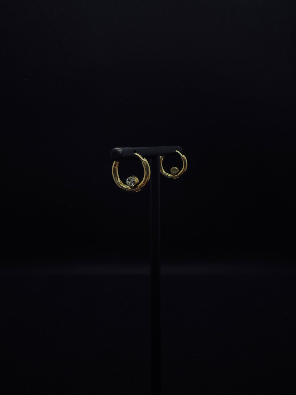 Créoles en cristal doré - Atelier.Goldissim