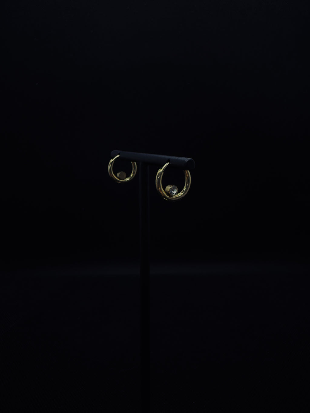 Créoles en cristal doré - Atelier.Goldissim